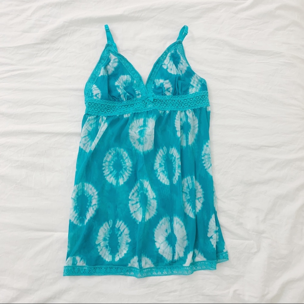 Mesh lace baby doll tank lingerie